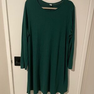Old Navy Green Long Sleeve Dress